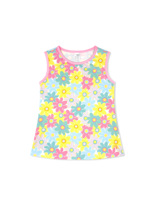 Tori Tank Bloomtastic Flamingo Pink