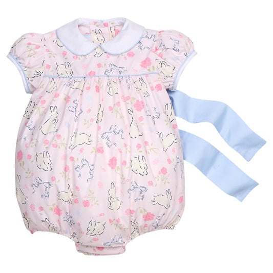 Short Sleeve Natalie Bubble- Bunny Blooms