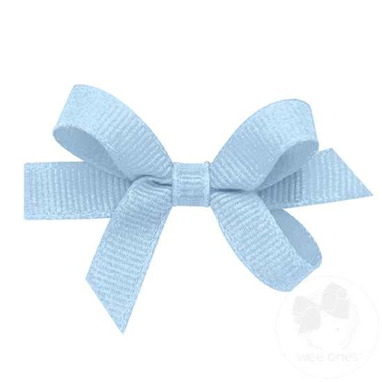 Baby Grosgrain Bow Millennium Blue