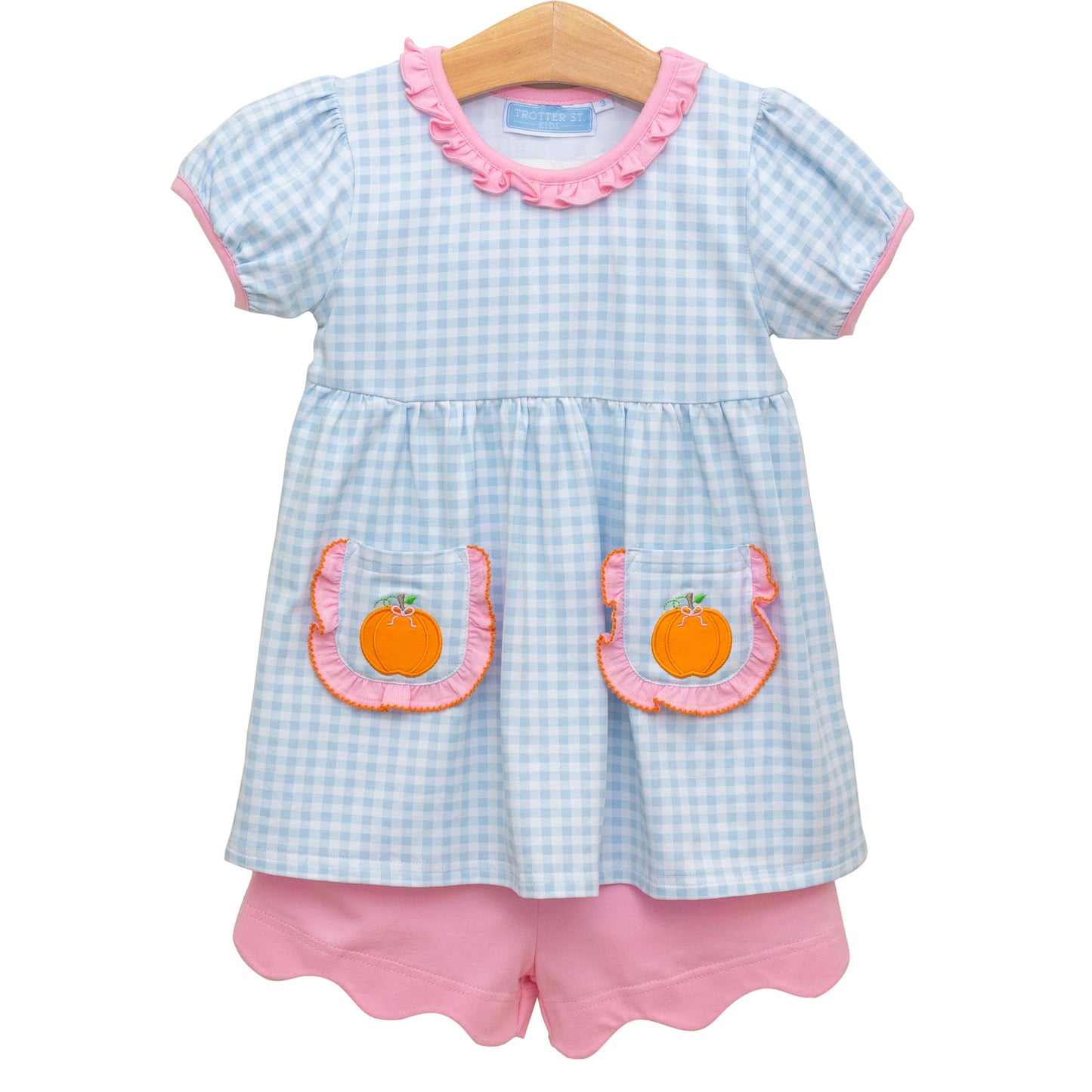 Pumpkin Short Sleeve Bloomer Set *size 3month