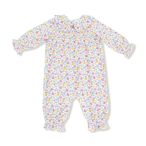 Fall Fruit Floral - Smocked L/S Romper