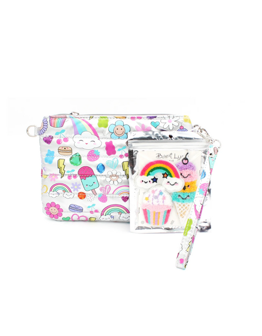 Printed bag with patch pack
