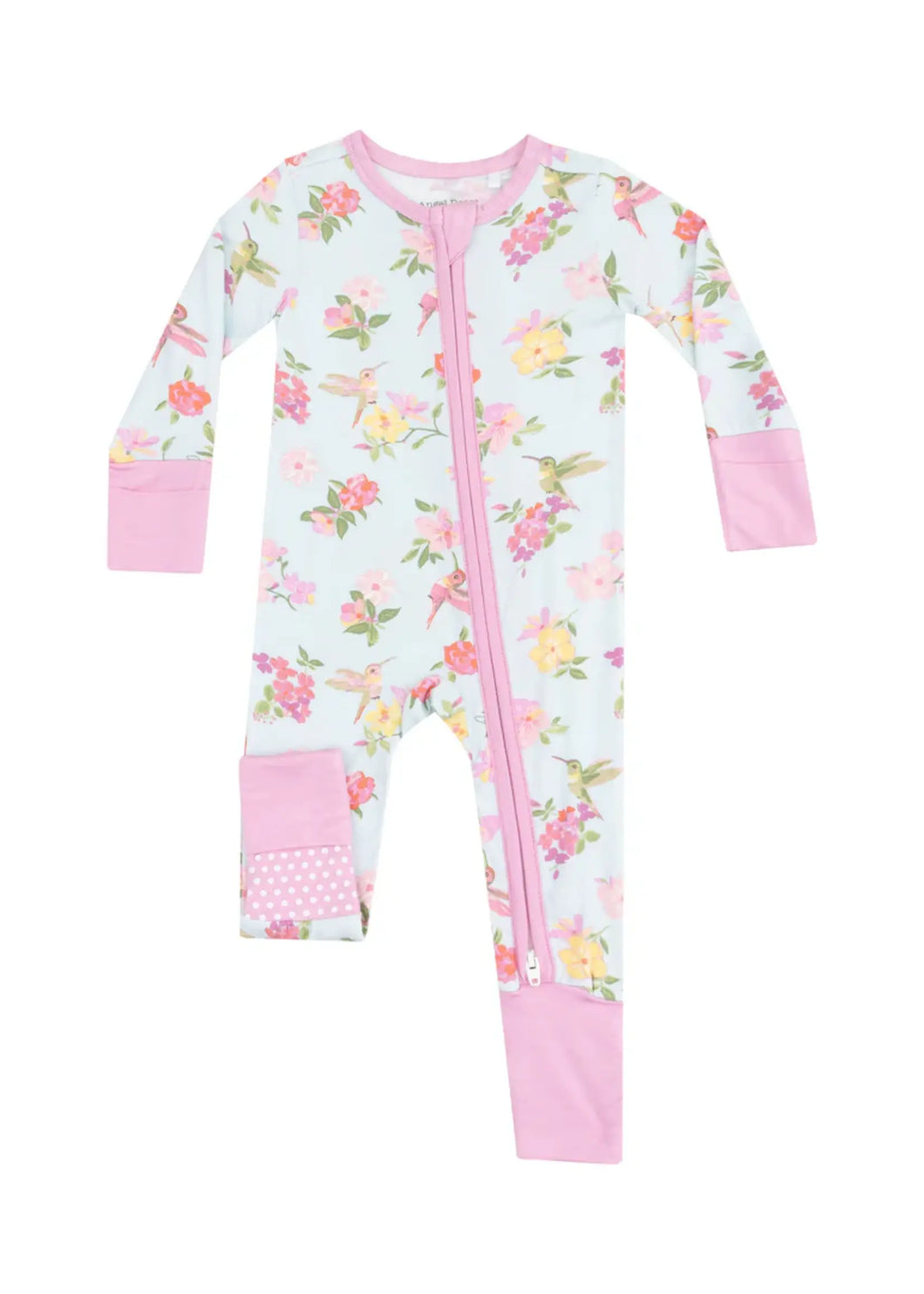 Cute Hummingbird 2 Way Zipper Romper