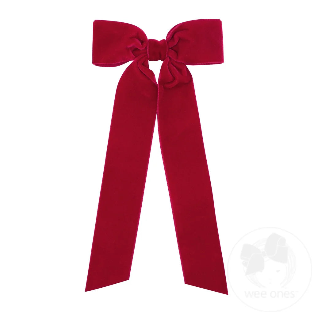 Cardinal Med Velvet Bowtie W Tails