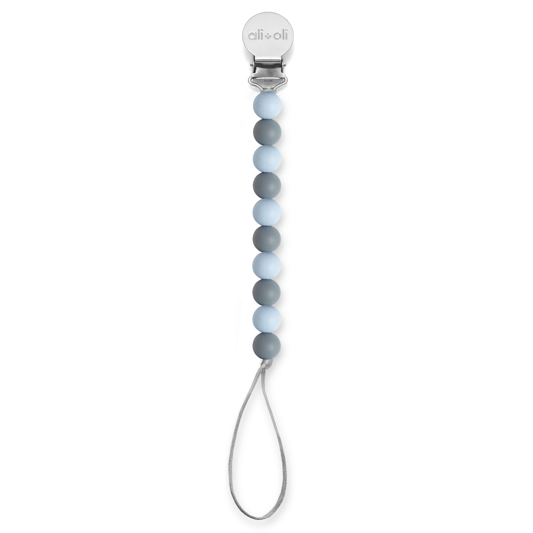 Ali+Oli Silicone Pacifier Clip (Iron)