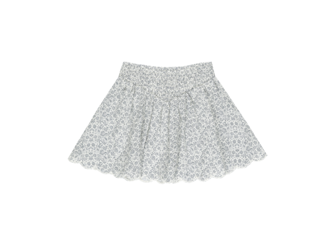 Smocked Mini Skirt || Ditsy