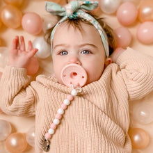 Load image into Gallery viewer, Ali+Oli Silicone Pacifier Clip (Pink-White)
