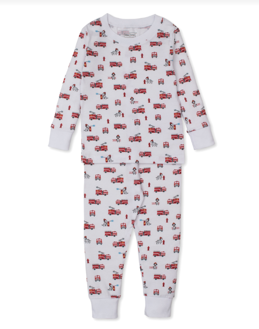 Pajama Set Snug Print Brave Firefighters