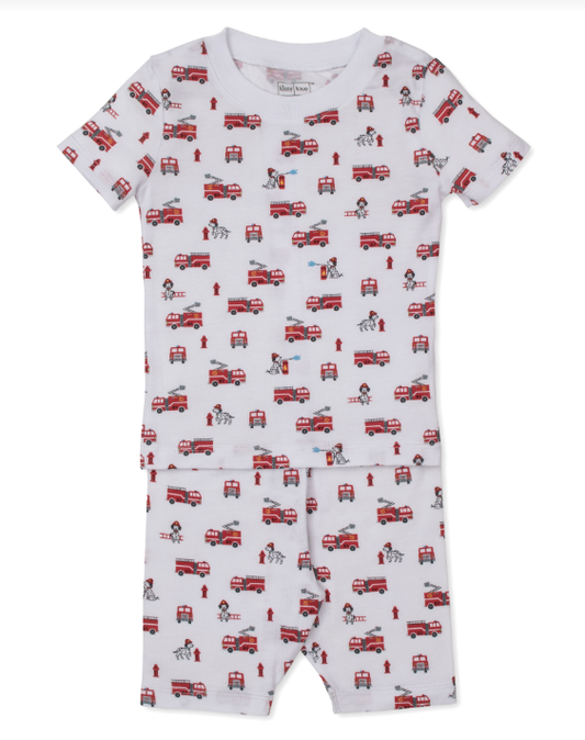 Short PJ Set Snug Print Brave Firefighters