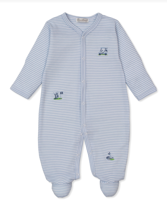 Golf Championship-Footie Light Blue Stripe