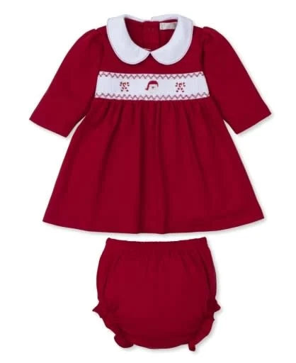 Red Holiday Medley Smocked Dress Set