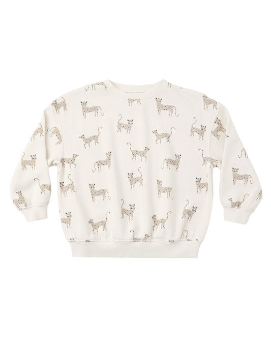Relaxed Sweatshirt Leopards