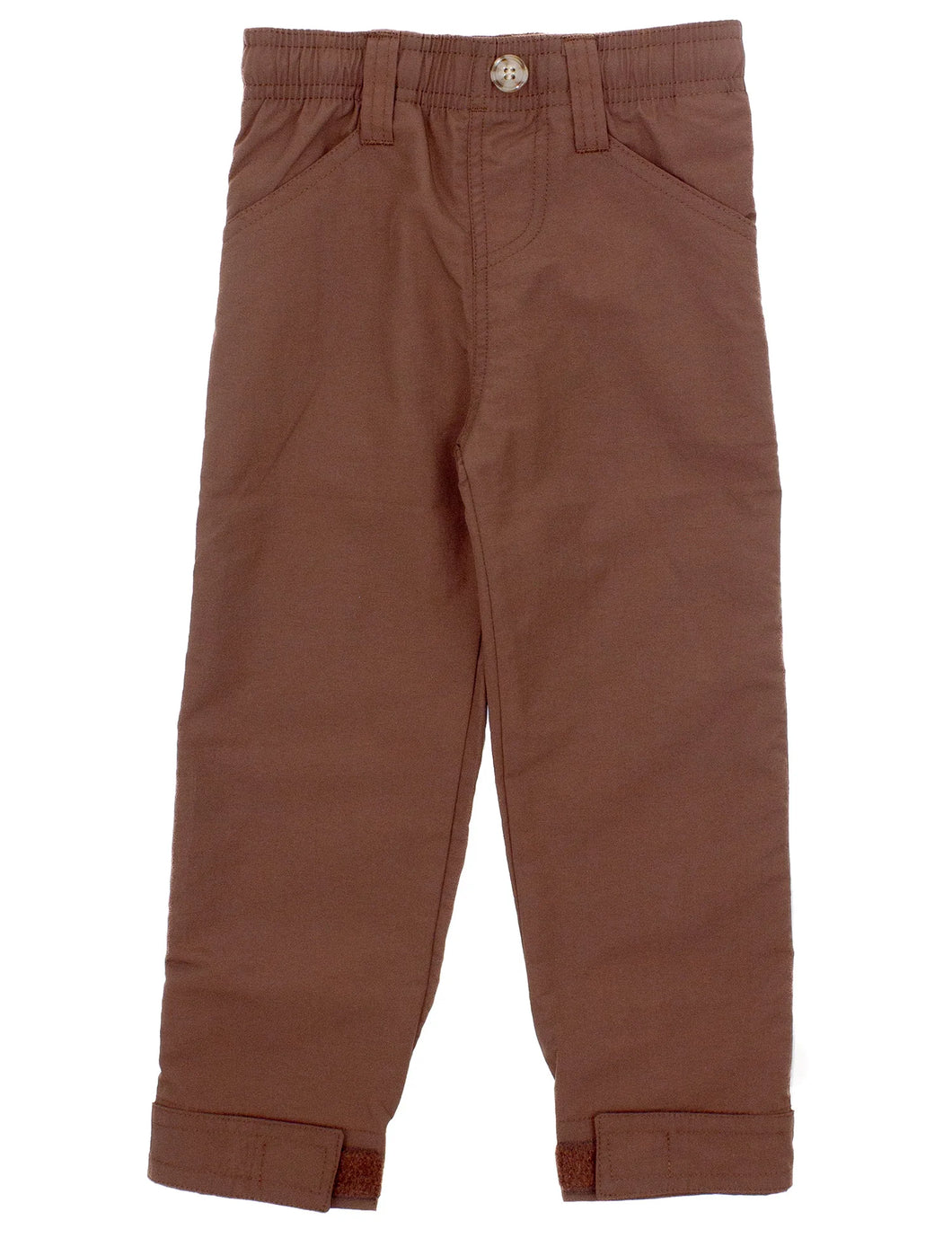 Properly tied boys pants chocolate brown 