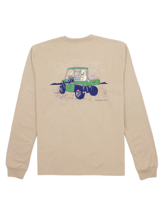 Boys Side By Side Long sleeve Sand