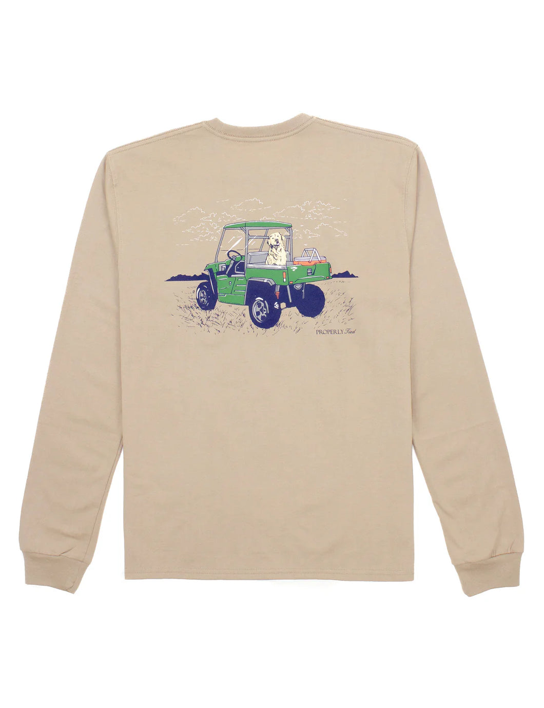 Boys Side By Side Long sleeve Sand
