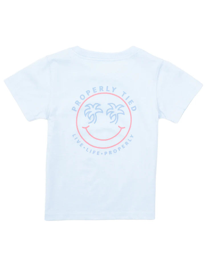 Properly Tied Girls Smiley SS Periwinkle