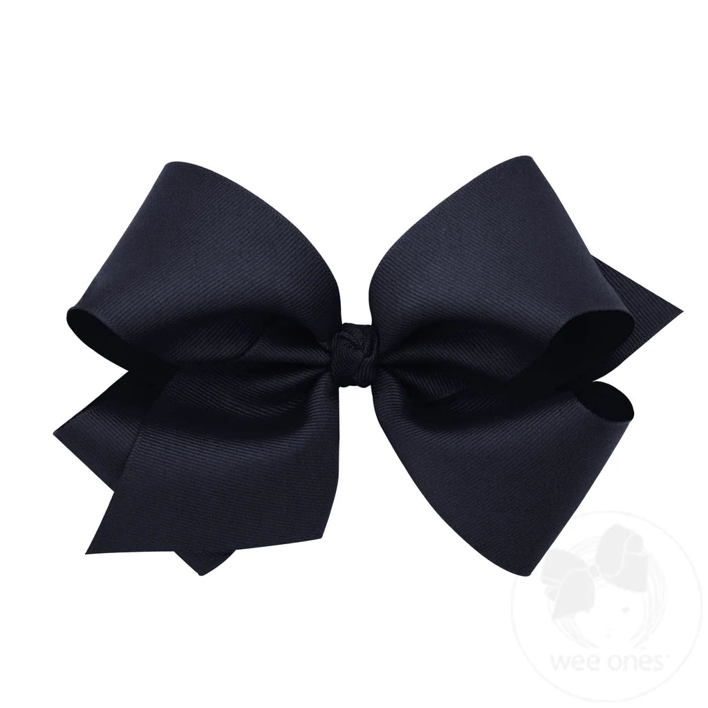 King Grosgrain Bow Navy Knot Wrap
