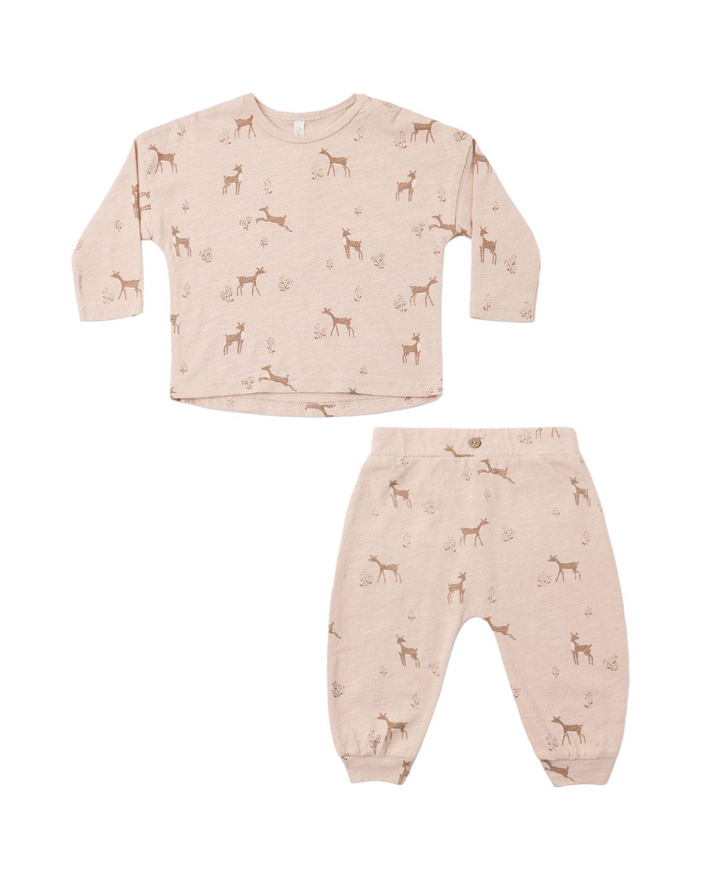 Long Sleeve Tee and Pant Set Fawns