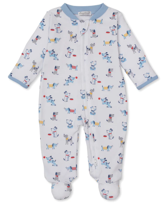 Kissy Kissy Footie with Zipper Puppy Patch