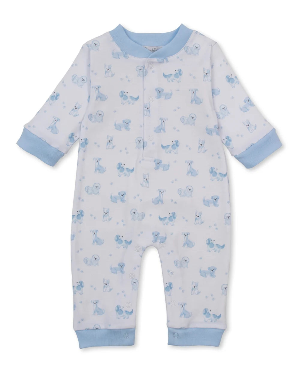 Puppy Paws Blue Playsuit