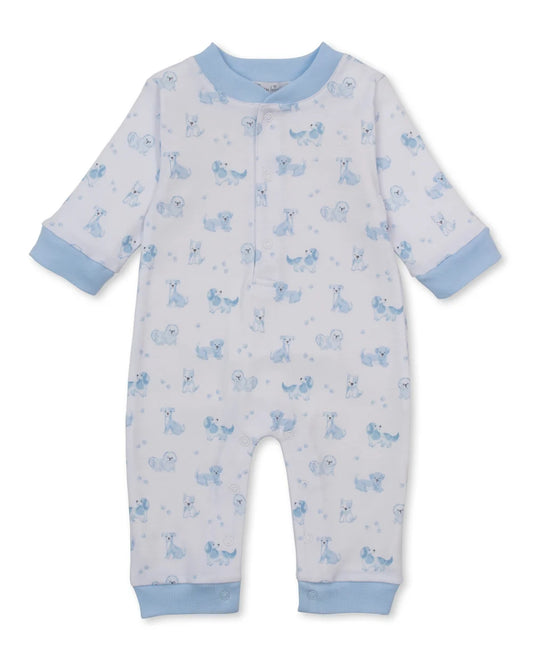 Puppy Paws Blue Playsuit