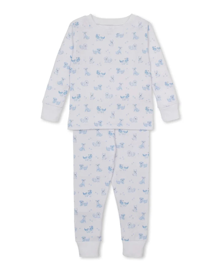 Puppy Paws Pajama Set Blue