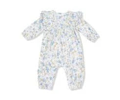 Sweet Rose Calico Ruffle Romper