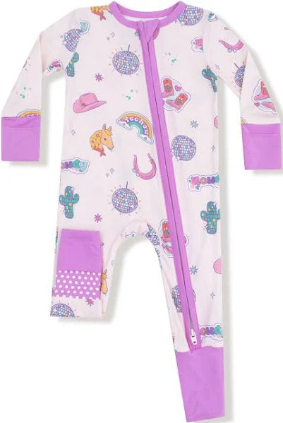 Disco Cowgirl 2 Way Zipper Romper
