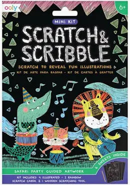 Scratch and Scribble Mini Kit Safari Party