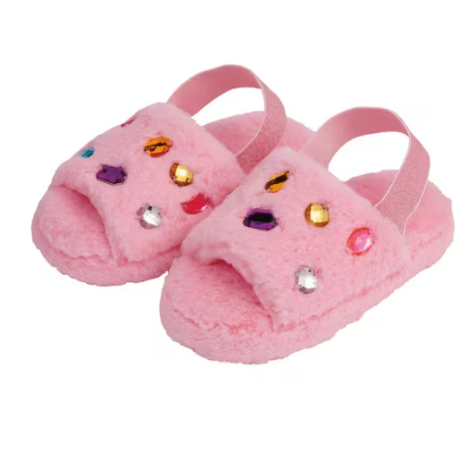 Glitzy Slippers-Pink