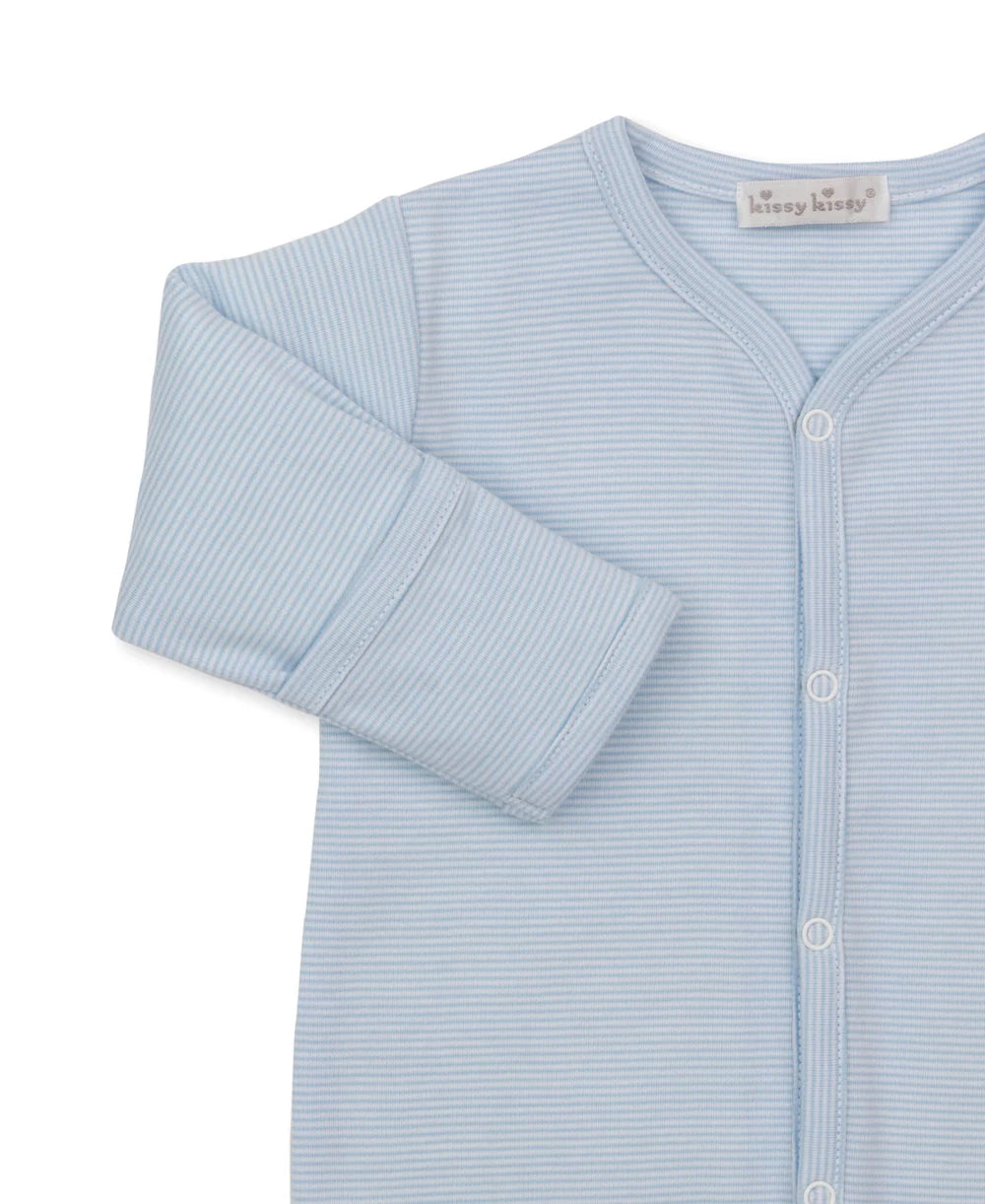 Blue Stripe Rocking Horse Footie