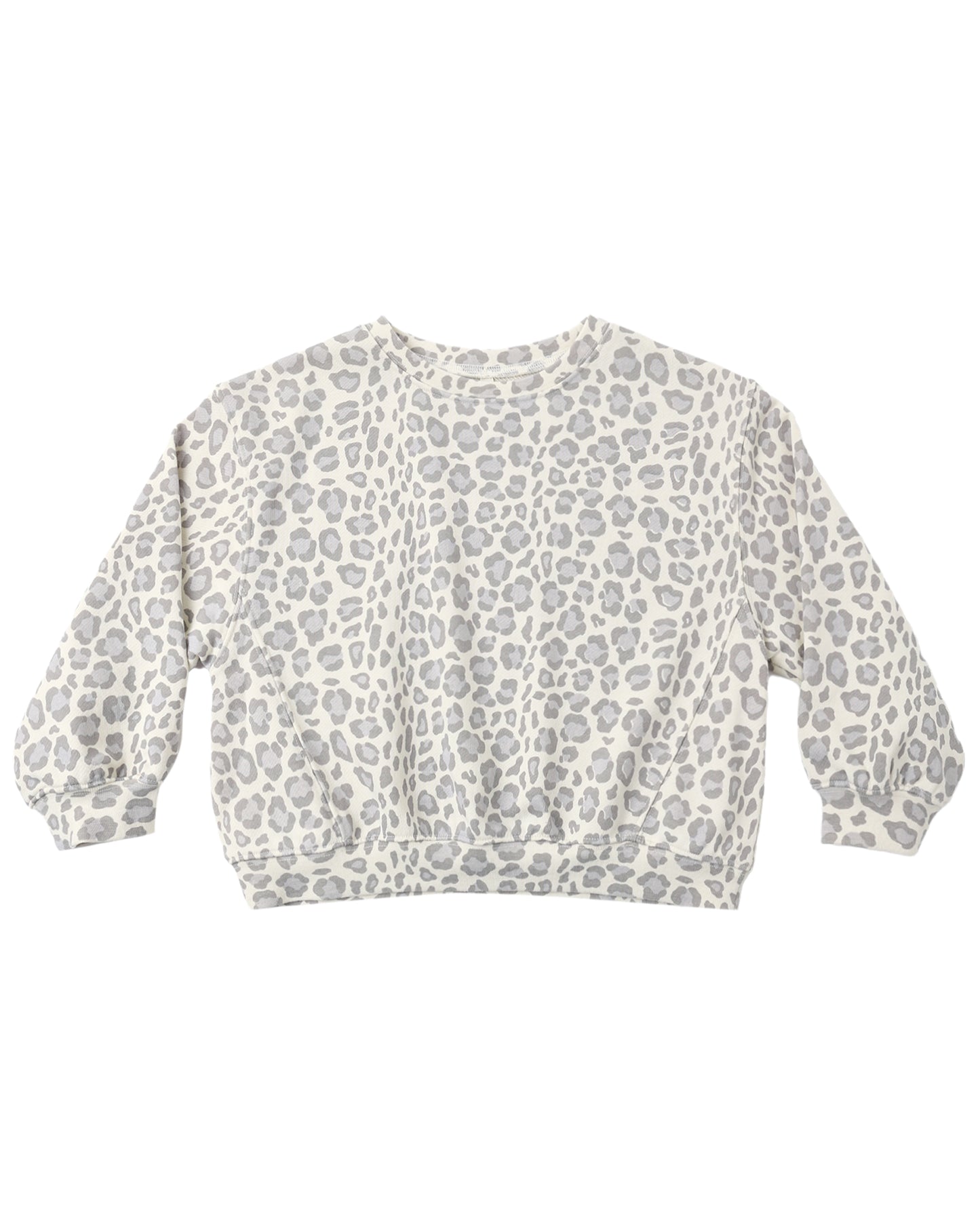 Oversized Sweatshirt Blue Leopard