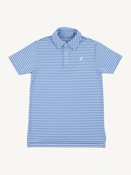 Prim and Proper Polo Sunrise Blvd Blue Stripe