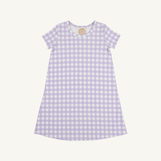 Polly Play Dress SS Lauderdale Lavender Gingham