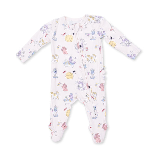 Spa Dogs - 2 Way Ruffle Back Zipper Footie