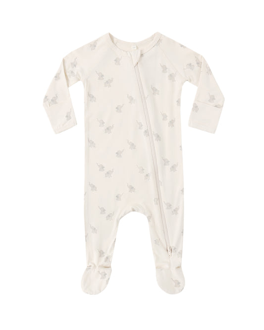 Bamboo Zip Footie || Elephants