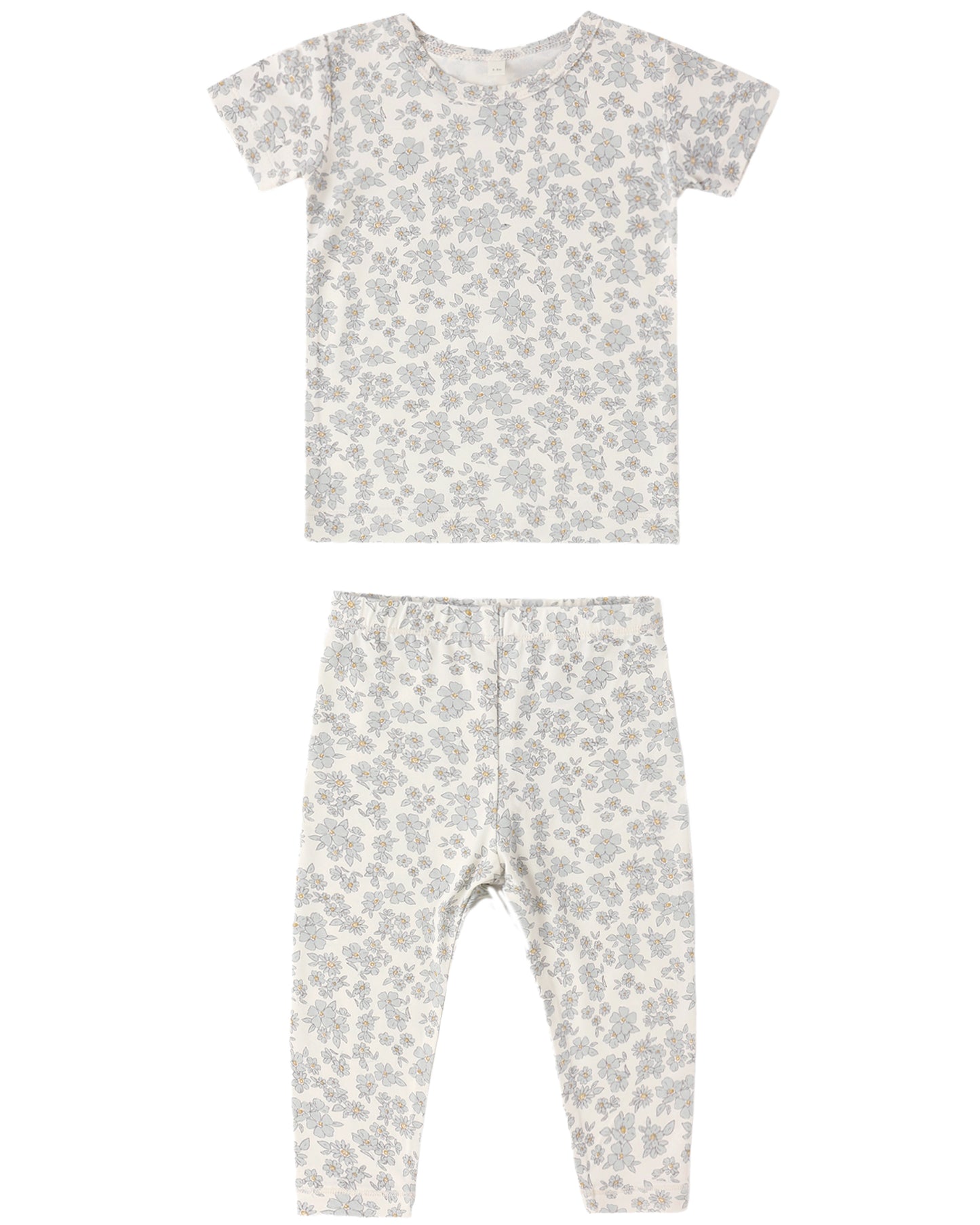 Bamboo Short Sleeve Pajama Set ||  Blue Floral