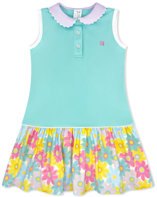 Darla Drop Waist Totally Turquoise