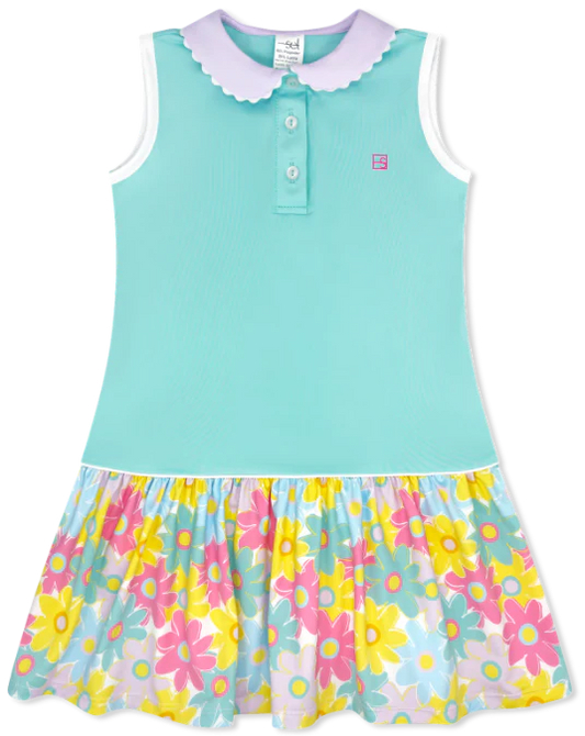 Darla Drop Waist Totally Turquoise