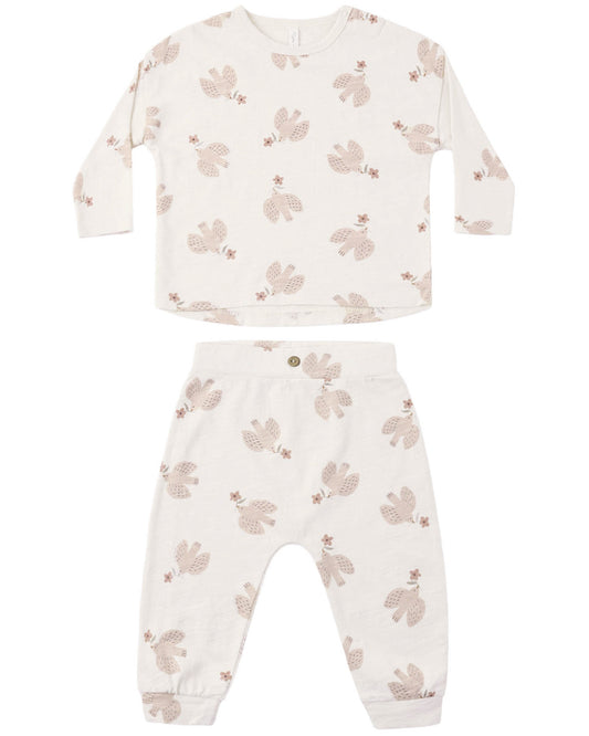 Long Sleeve Tee + Pant Set Sparrows