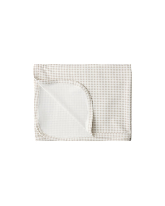 Bamboo Swaddle || Oat Gingham