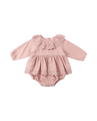 Thalia Romper Rose