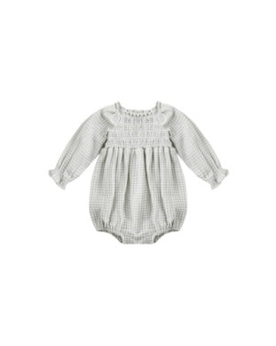Eden Romper Blue Gingham