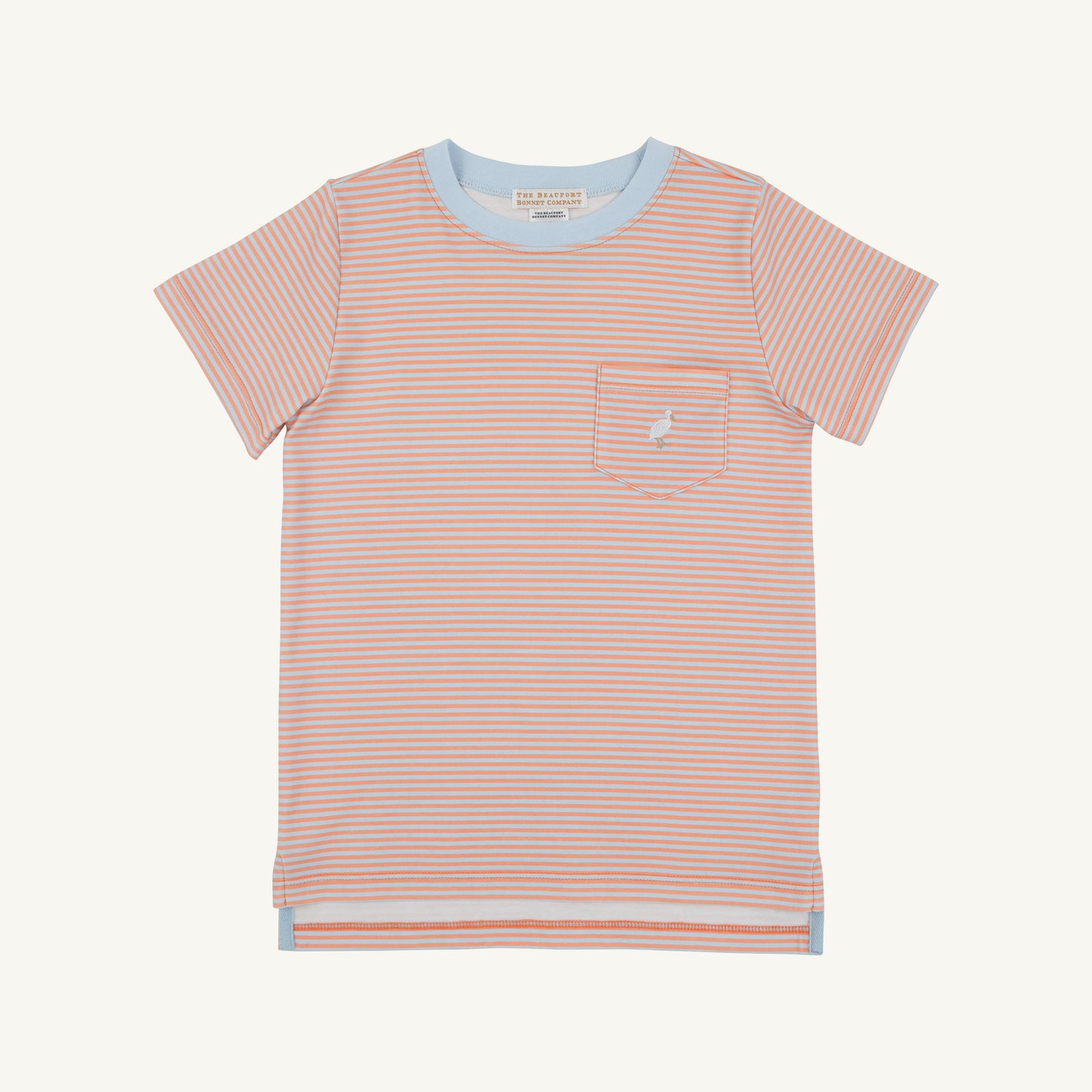 Carter Crewneck Seashore Sherbert and Buckhead Blue Stripe