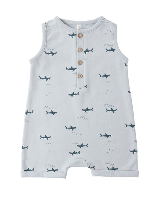 Davis Romper Sharks