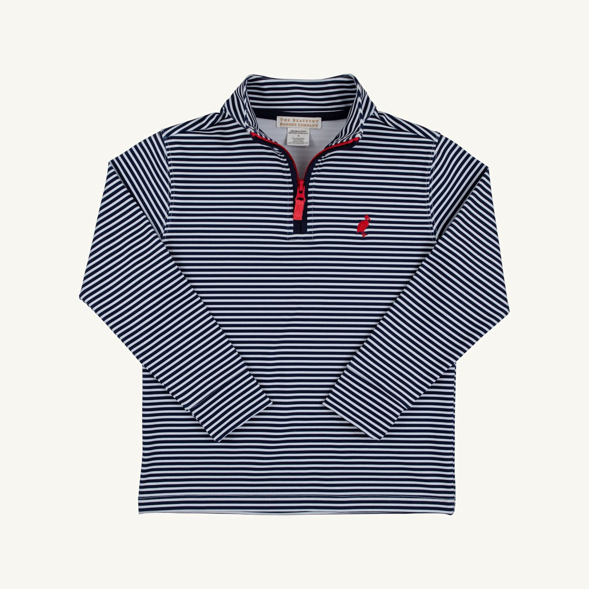 Prepletic Hayword Half Zip Nantucket Navy Stripe
