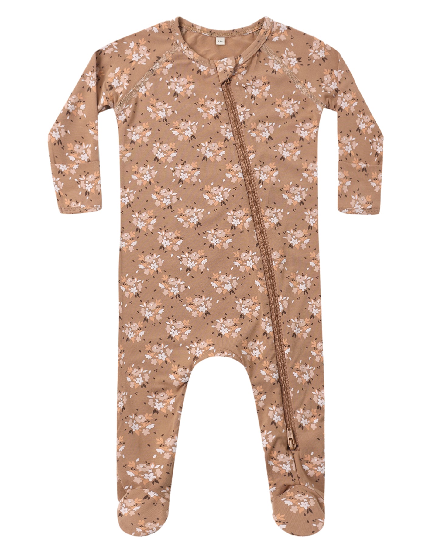 Bamboo Zip Footie | Fall Floral