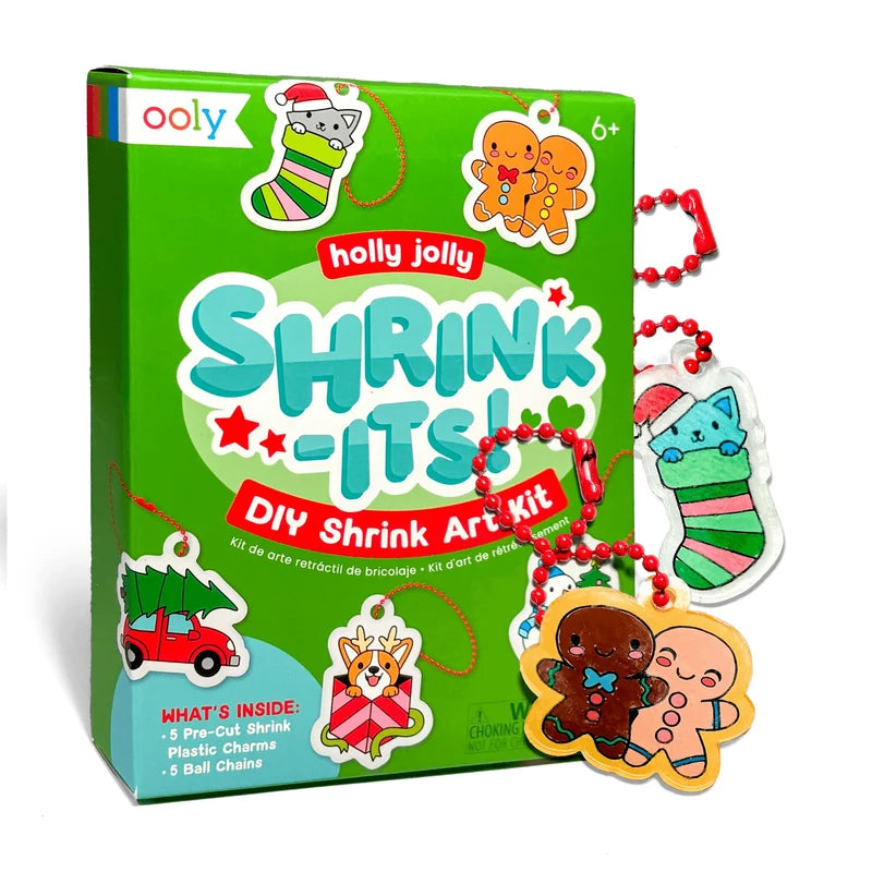 Mini Shrink-its! DIY Shrink Art Kit - Holly Jolly