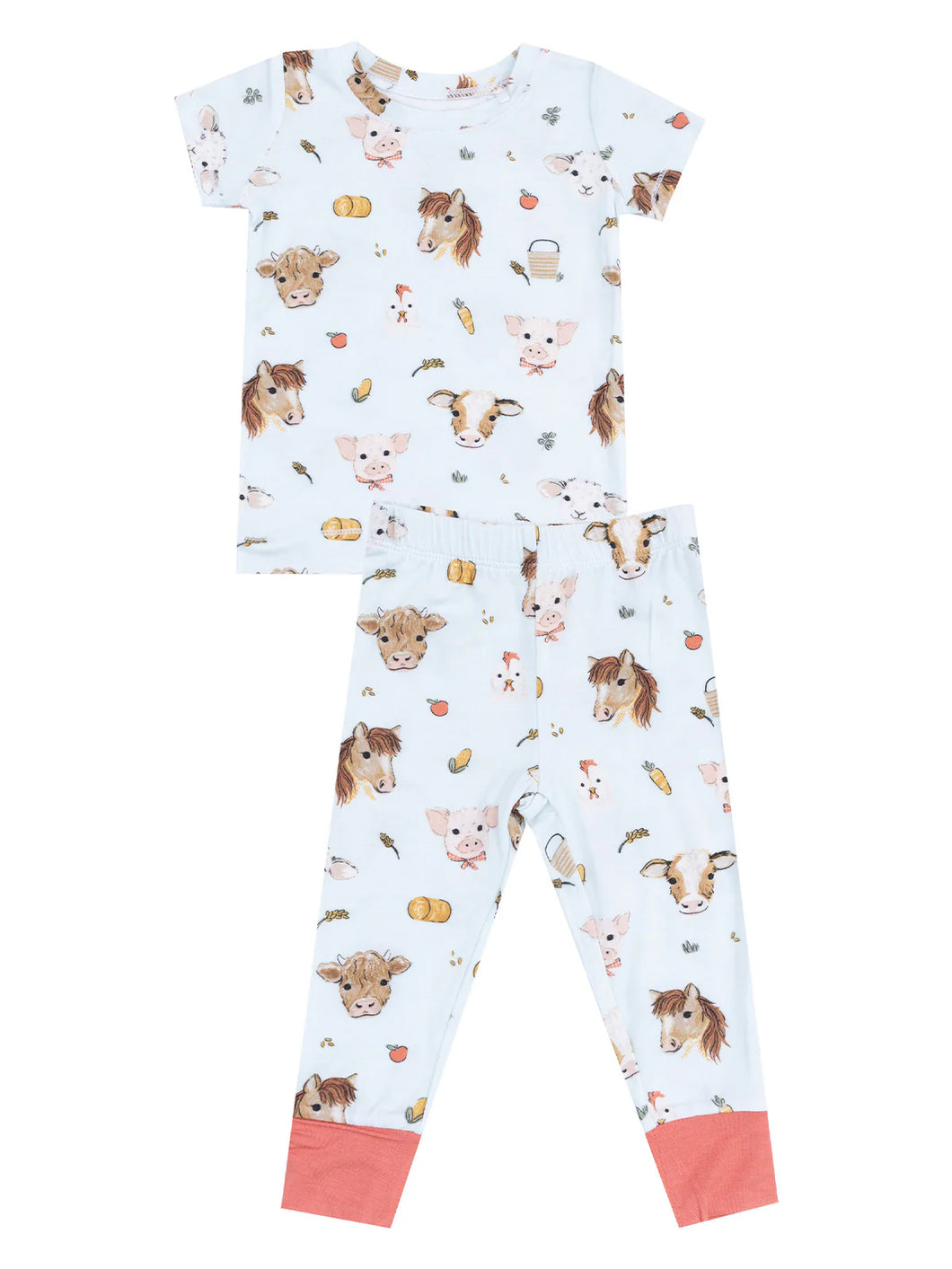 Vintage Animal Faces Blue Loungewear Set